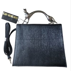 Vintage SASHA silver cat handle bag, crossbody/handbag, 1999